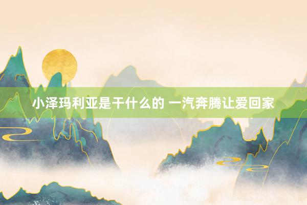 小泽玛利亚是干什么的 一汽奔腾让爱回家