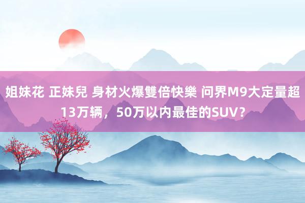 姐妹花 正妹兒 身材火爆雙倍快樂 问界M9大定量超13万辆，50万以内最佳的SUV？