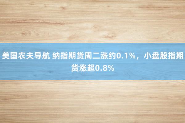 美国农夫导航 纳指期货周二涨约0.1%，小盘股指期货涨超0.8%