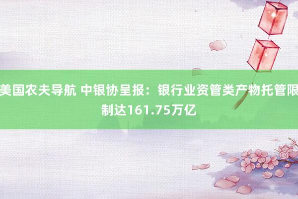 美国农夫导航 中银协呈报：银行业资管类产物托管限制达161.75万亿