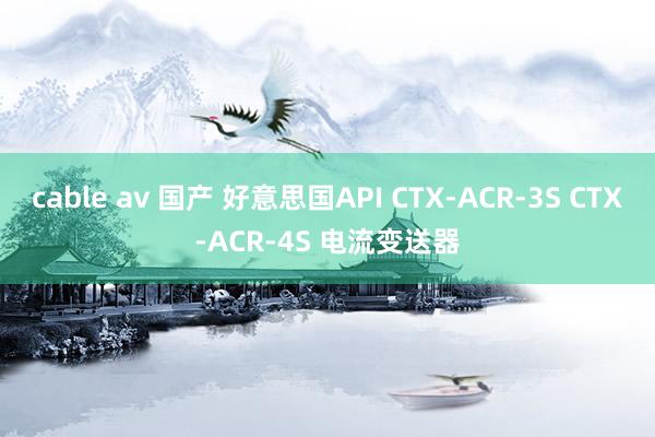 cable av 国产 好意思国API CTX-ACR-3S CTX-ACR-4S 电流变送器
