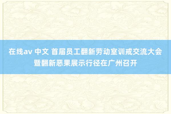 在线av 中文 首届员工翻新劳动室训戒交流大会暨翻新恶果展示行径在广州召开