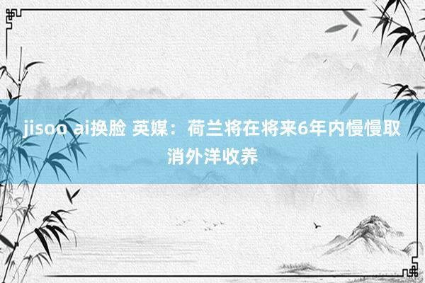 jisoo ai换脸 英媒：荷兰将在将来6年内慢慢取消外洋收养