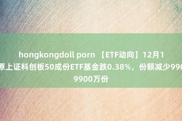 hongkongdoll porn 【ETF动向】12月11日中原上证科创板50成份ETF基金跌0.38%，份额减少9900万份