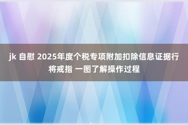 jk 自慰 2025年度个税专项附加扣除信息证据行将戒指 一图了解操作过程
