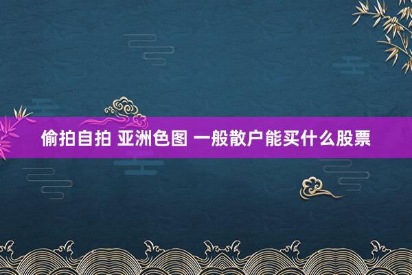 偷拍自拍 亚洲色图 一般散户能买什么股票