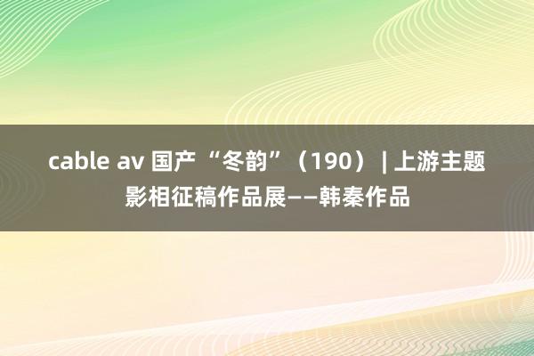 cable av 国产 “冬韵”（190） | 上游主题影相征稿作品展——韩秦作品