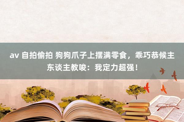 av 自拍偷拍 狗狗爪子上摆满零食，乖巧恭候主东谈主教唆：我定力超强！