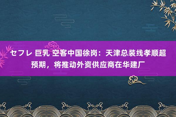 セフレ 巨乳 空客中国徐岗：天津总装线孝顺超预期，将推动外资供应商在华建厂