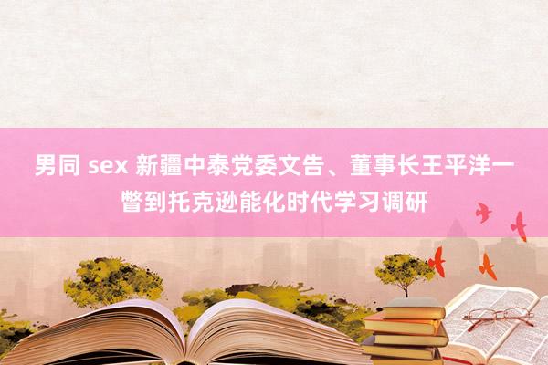 男同 sex 新疆中泰党委文告、董事长王平洋一瞥到托克逊能化时代学习调研
