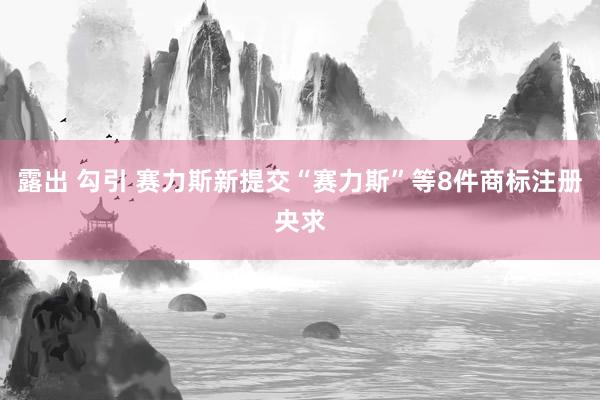 露出 勾引 赛力斯新提交“赛力斯”等8件商标注册央求