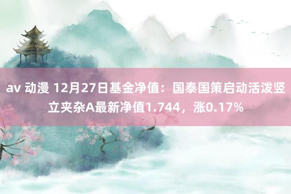 av 动漫 12月27日基金净值：国泰国策启动活泼竖立夹杂A最新净值1.744，涨0.17%