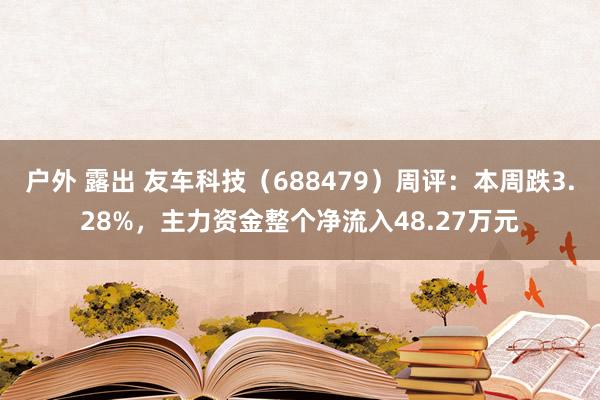 户外 露出 友车科技（688479）周评：本周跌3.28%，主力资金整个净流入48.27万元
